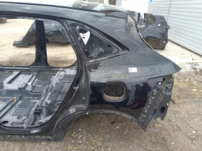 Четверть крыло задняя левая Ford Escape MK4 20-26 на кузове, черная, вмятина, тычки