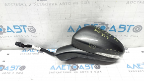 Зеркало боковое левое в сборе Ford Fusion mk5 19-20 14 пинов, поворотник, подогрев, автозатемнение, подсветка, BSM, графит J7, царапина