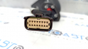 Зеркало боковое левое в сборе Ford Fusion mk5 19-20 14 пинов, поворотник, подогрев, автозатемнение, подсветка, BSM, графит J7, царапина