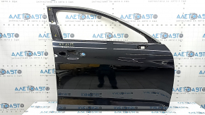 Дверь голая передняя правая Kia K5 21-26 черный EB, с верхним хром молдингом, тычки, вмятина