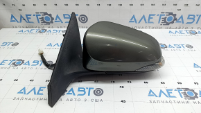 Зеркало боковое левое в сборе Toyota Avalon 13-18 14 пинов, BSM, поворотник, подогрев, зеленое, трещина в стекле поворотника