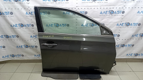 Дверь в сборе передняя правая Toyota Avalon 13-18 keyless, зеленый 6T7, царапина, надрыв уплотнителя