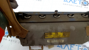 Подушка безопасности airbag коленная водительская левая Toyota Avalon 13-18 черная, ржавый пиропатрон, в копоти