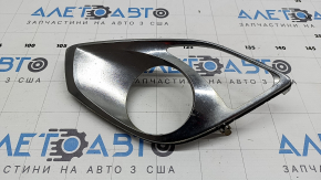 Решетка бампера левая Toyota Avalon 13-15 под птф, хром, сколы