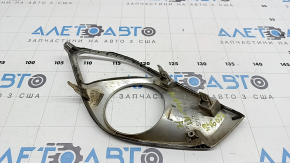 Решетка бампера левая Toyota Avalon 13-15 под птф, хром, сколы