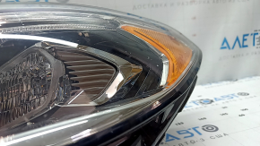 Фара передняя левая в сборе Ford Fusion mk5 17-20 LED, с DRL, песок, сломано крепление