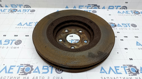 Диск тормозной передний левый Toyota Sienna 21-26 328/34мм ржавый