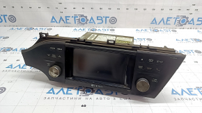 Монитор, дисплей, навигация Toyota Avalon 13-18 JBL, царапины на мониторе, дефект хрома, в копоти