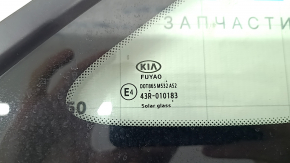 Форточка глухое стекло задняя правая Kia K5 21-24 черный мат