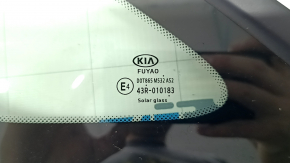 Форточка глухое стекло задняя левая Kia K5 21-24 черный мат