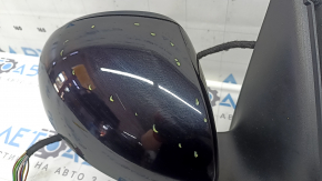Ansamblu oglindă retrovizoare dreapta pentru VW Tiguan 2009-2017, 13 pini, semnalizare, încălzită, iluminare spate, negru LC9X, zgârieturi