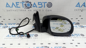 Ansamblu oglindă retrovizoare dreapta pentru VW Tiguan 2009-2017, 13 pini, semnalizare, încălzită, iluminare spate, negru LC9X, zgârieturi