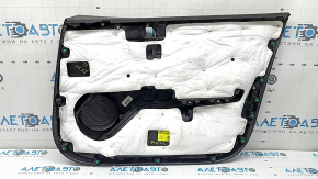 Panou ușă stânga față pentru Kia K5 21-24 negru, inserție și cotieră piele neagră, mulaj grafit, uzat, zgâriat, îndoit