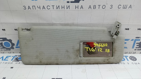 Parasolar dreapta pentru VW Tiguan 2009-2017, gri, fără cârlig, curățabil chimic