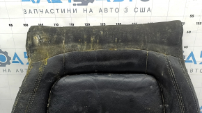 Обшивка подушки водительского сидения VW Tiguan 09-17 кожа черная, с подогревом, под химчистку
