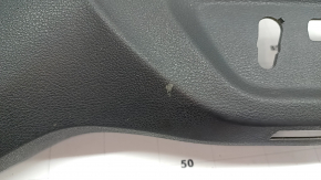 Husă laterală scaun șofer, stânga, VW Tiguan 09-17, neagră, electrică, pentru memoria scaunului, fixare ruptă, uzată
