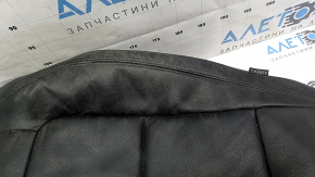 Обшивка спинки пассажирского сидения VW Tiguan 09-17 кожа черная, с подогревом, под химчистку