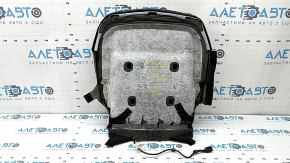 Tapițerie scaun pasager Kia K5 21-23, combinată cu piele neagră și material textil