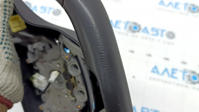 Руль голый Kia K5 21-24 кожа черная, GT-Line, без кнопок и накладок, царапины, потерт, под чистку