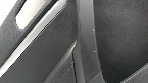 Panou ușă spate stânga negru pentru VW Tiguan 09-17, cotiera din piele neagră, inserție din piele neagră, zgârieturi