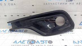Решетка бампера левая Jeep Compass 22-26 черный глянец под галоген ПТФ