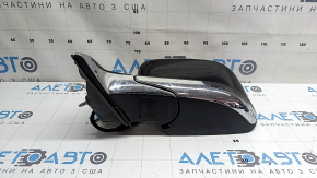 Зеркало боковое левое в сборе Jeep Compass 17-26 5+4 пинов, BSM, подогрев, поворотник, с хром молдингом, черное
