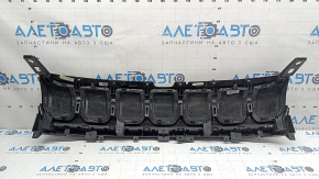 Решетка радиатора grill Jeep Compass 22-23 в сборе 3 части, глухие хром вставки