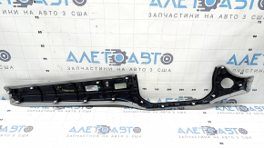 Накладка передней панели правая верхняя Jeep Compass 22-26 серая кожа, коричневая строчка