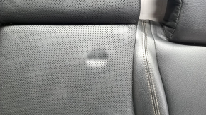 Подушка заднего ряда сидений 2 ряд Jeep Compass 22-26 кожа черная, коричневая строчка, вмятина на коже