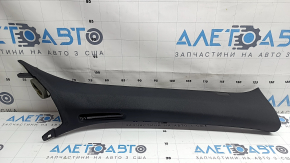 Ornament montan față dreapta sus negru Volvo XC90 16-26, deflector de aer lipsă, zgârieturi