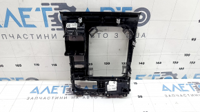 Ornament consolă centrală superioară pentru schimbătorul de viteze Jeep Compass 22-26 cu mufă, negru lucios, zgârieturi