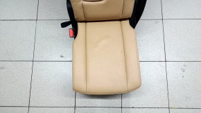 Заднее сиденье центральное 2 ряд Volvo XC90 16-26 кожа бежевая, под 3 ряда, с ремнем и подлокотником