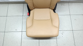 Заднее сиденье левое 2 ряд Volvo XC90 16-26 кожа бежевая, с подогревом, под 3 ряда, тычки