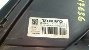 Фара передняя правая в сборе Volvo XC90 16-17 LED выгорел лак, сколы
