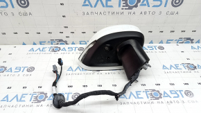 Зеркало боковое правое в сборе Volvo XC90 16-24 15+4 пинов, поворотник, подогрев, автозатемнение, BSM, камера, белое, скол