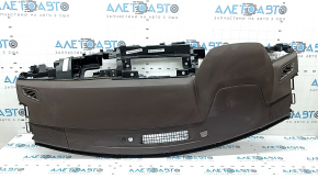 Торпедо передняя панель с AIRBAG Nissan Rogue 21-23 коричневая US built, с накладками, ржавый пиропатрон