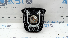 Подушка безопасности airbag в руль водительская Toyota Prius 50 16-22 черная, царапины, ржавый пиропатрон