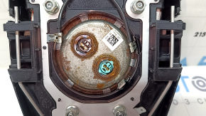 Подушка безопасности airbag в руль водительская Toyota Prius 50 16-22 черная, царапины, ржавый пиропатрон