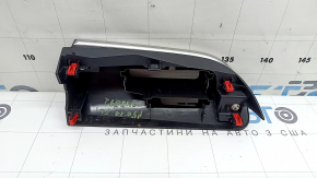 Накладка торпеды левая Toyota Prius 50 16-22 черная, тип 2, царапины