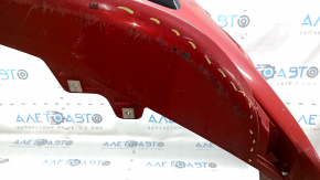 Bara față nefinisată pentru Toyota Prius 50 19-22 cu senzori de parcare și PMA, verde, elemente de fixare rupte, lovituri, zgârieturi