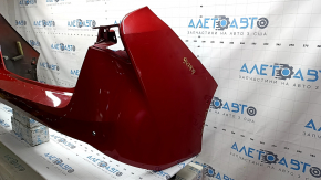 Бампер задний голый Toyota Prius 50 19-22 под парктроники и PMA, красный, потерт