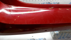 Бампер задний голый Toyota Prius 50 19-22 под парктроники и PMA, красный, потерт