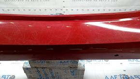 Бампер задний голый Toyota Prius 50 19-22 под парктроники и PMA, красный, потерт
