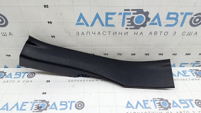 Ornamente prag ușă spate dreapta pentru Toyota Prius 50 16-22, negru, uzat, elemente de fixare albe