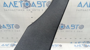 Ornamente prag ușă spate dreapta pentru Toyota Prius 50 16-22, negru, uzat, elemente de fixare albe
