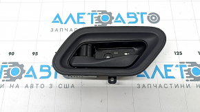 Mâner interior ușă spate stânga negru pentru Nissan Rogue 21-23 cu ornament