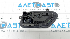 Ручка двери внутренняя задняя правая Nissan Rogue 21-23 черная, с накладкой