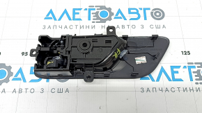 Ручка двери внутренняя передняя правая Nissan Rogue 21-23 черная, с накладкой