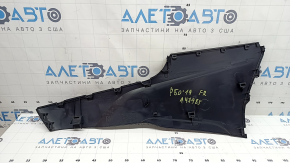 Накладка центральной консоли боковая правая Toyota Prius 50 16-22 черная, царапины
