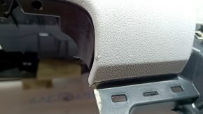 Bord față cu AIRBAG pentru Toyota Prius 50 17-22, negru cu gri pentru un afișaj mic, cu suport inferior, pentru curățare, lovituri
